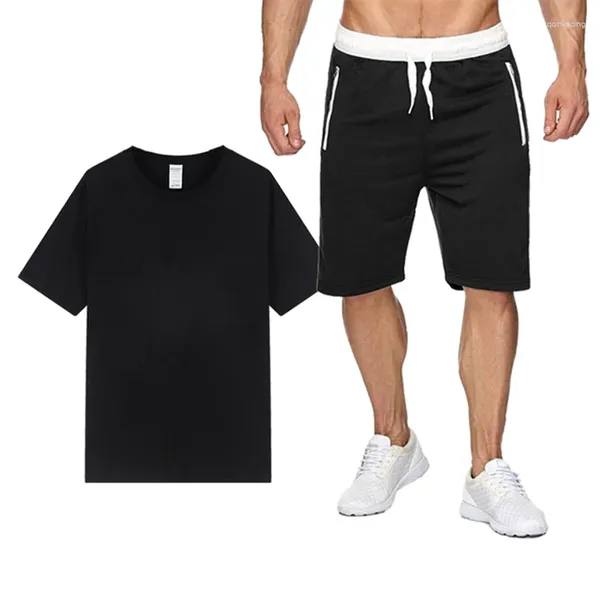 Tracksuits masculinos verão algodão linho camisa conjunto casual ao ar livre 2 peças terno andhome roupas pijamas confortável respirável praia manga curta yun