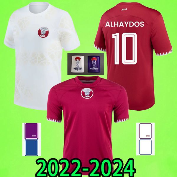 2024 Qatar Soccer Jerseys Asia squadra nazionale ALHAYDOS AFIF ALI HATEM HAYDOS BOUDIAF HASSAN MUNTARI KHOUKHI ASAD ALMOEZ Coppa casa lontano 22 23 24 magliette da calcio MEN KIT