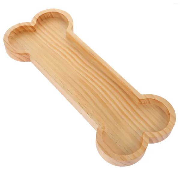 Piatti Vassoio per ossa che serve legno Frutta Piatto Stoviglie Conservazione Snack Tagliare Porta dessert Ossa per bambini in legno