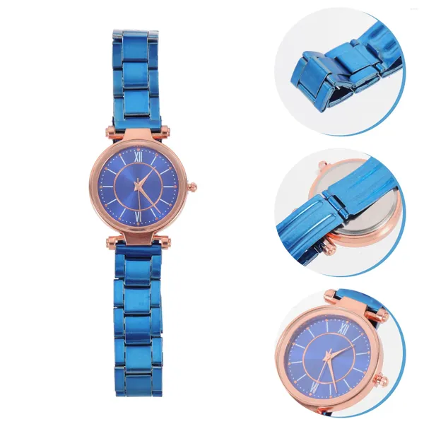 Orologi da polso Orologio da polso al quarzo con cinturino in acciaio per bambina, regali da uomo per bambini, orologi di moda per donna, polso comodo