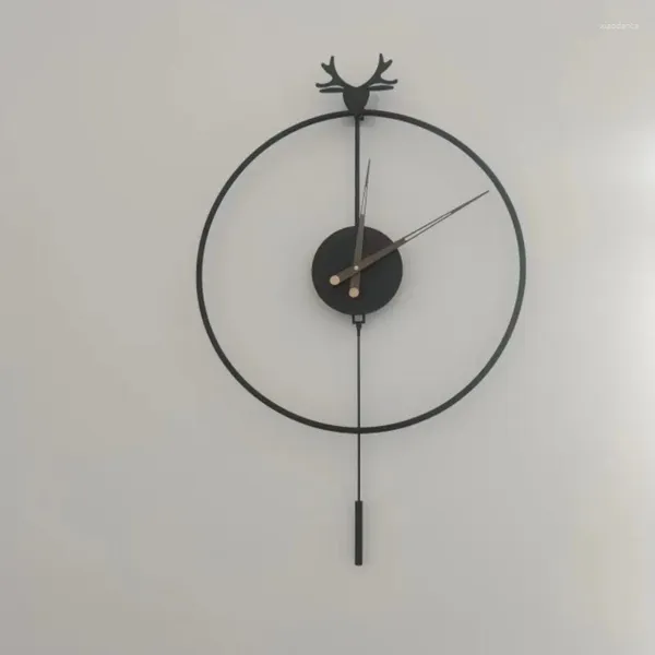 Duvar Saatleri İç estetik saat Kore Nordic Duvar Lüks Yaratıcı Basit Moda İzleme Restoranı Horloge Home Dekorasyon