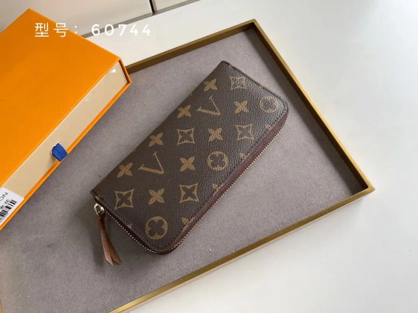 Yüksek kaliteli kadın tasarımcı cüzdan lüksler clemence fermuar para çantası klasik çiçeği mektup uzun kart tutucu kadın moda küçük debriyaj çantası orijinal kutu 123