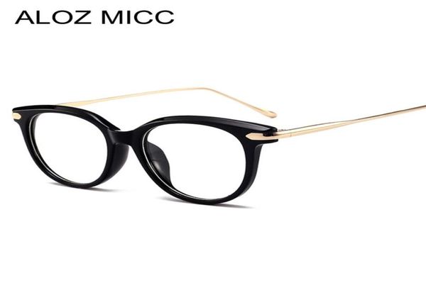ALOZ MICC Occhiali da vista da donna Montatura in acetato CatEye Moda donna di alta qualità Occhiali femminili alla moda Occhiali da vista ottici A12558507