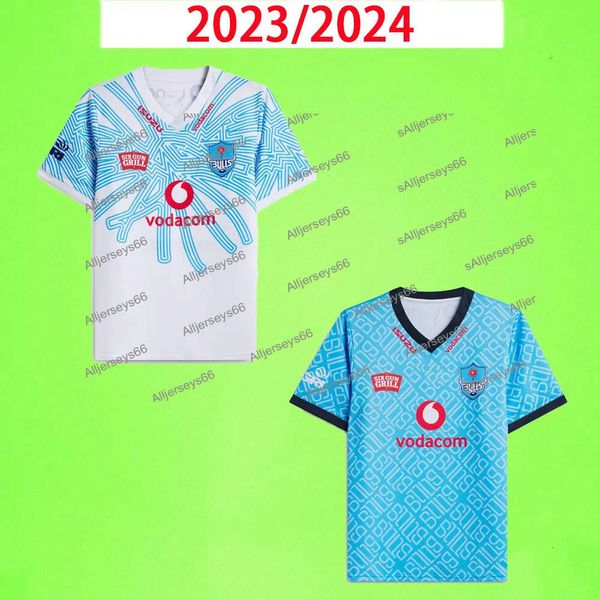 2023 2024 Bulls Rugby Maglie Stadio 23 24 Casa Away League Camicia T Versione indigena Edizione speciale Tee Uomo Uniforme da allenamento ALTERNATO Blu Bianco _Jersey