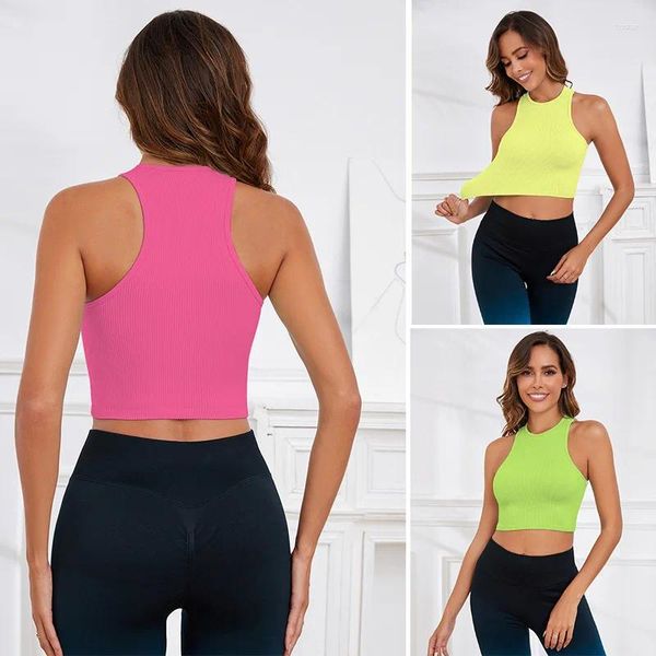 Pijamas femininos com decote em v peito e costas realce longa linha estendida wearable sutiã esportivo yoga terno superior colete