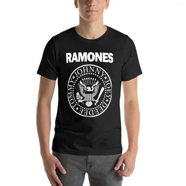 Homens Camisetas Fghfg Ramone Seal Gráfico - Forest Hills 1º Álbum Camiseta Oversize Roupas Engraçadas Manga Curta Streetwear Tamanho Grande