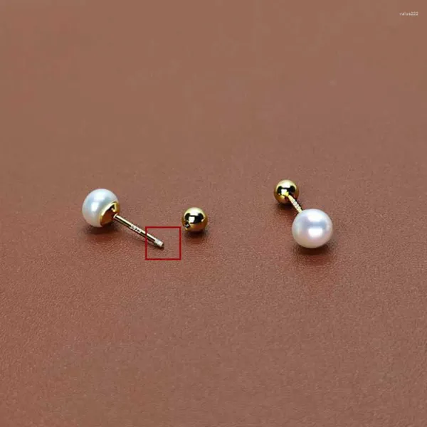 Ohrstecker 1 Stück 3/4/5/6/7 mm Stahl Perle Kugelschraube Frauen einfache Schönheit Schraubverschluss für