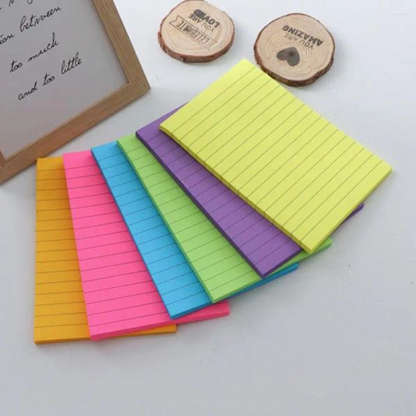 Block notes adesivi Morandi Colors Sticky Notes a righe Blocchi di alta qualità per una scrittura fluida e facile rimozione Colorati