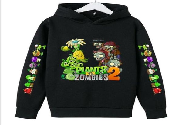 2022 Herbst Winter Plant Vs Zombies Print Kinder Hoodies Cartoon Spiel Jungen Kleidung Kinder Streetwear Kleidung Für Teen Größe 414 T23574533