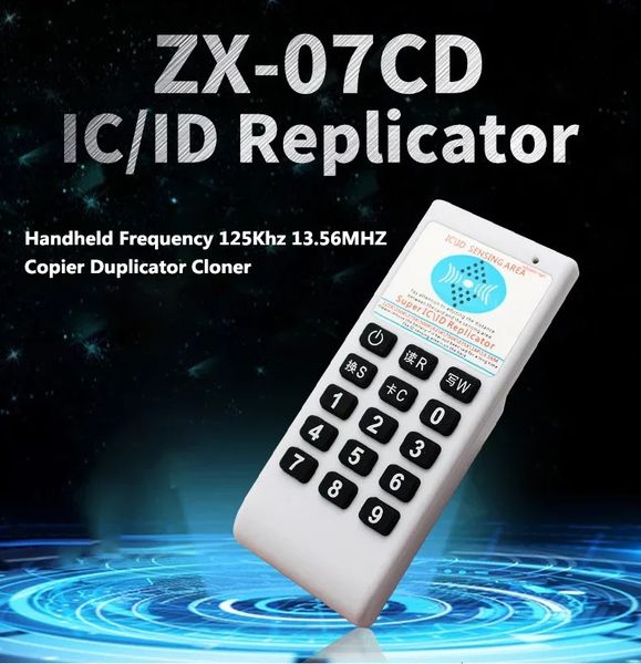 RFID 125Khz 1356MHZ Kopierer Duplizierer Cloner Handheld NFC IC Kartenleser Schriftsteller Zugangskontrolletikett 240123