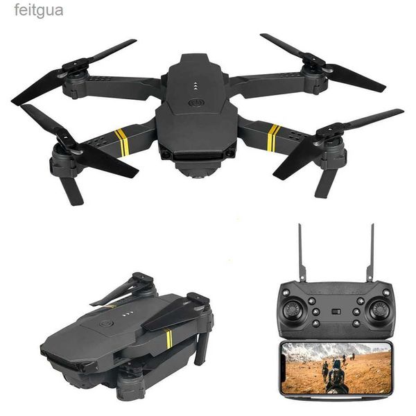 Droni E58 Black Gold drone HD 4K telecamera aerea aereo telecomandato quadricottero giocattolo dal vivo YQ240213