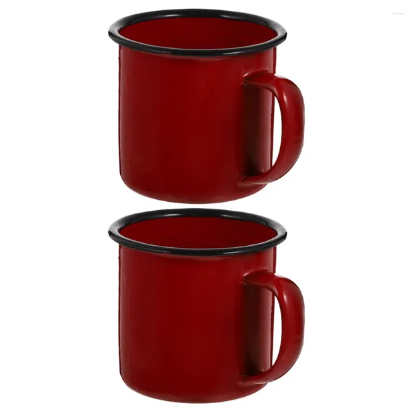 Weingläser 2 Stcs Vintage Sglas Trinking Milch Tasse Bier Tasse Kaffee Eisen Haushaltsangebot Kind