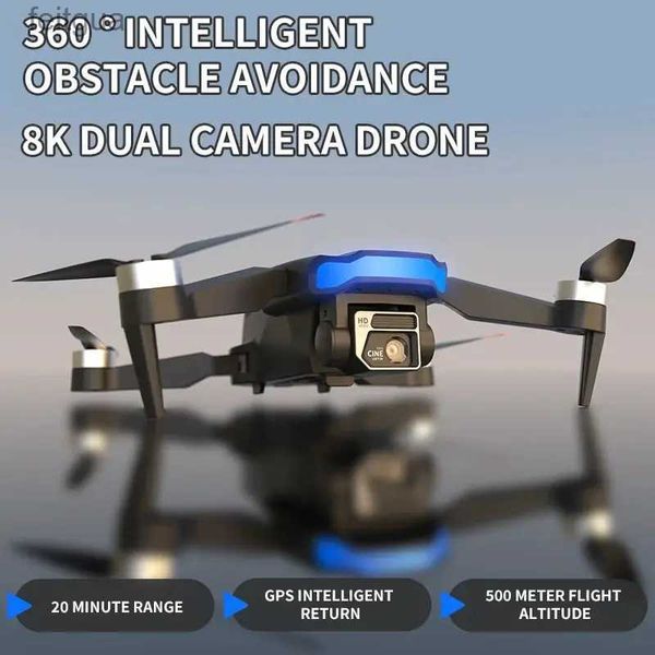 Droni 2023 Nuovo H26 Drone 4K Professionale Dotato di 1080P Grandangolare Doppia Fotocamera HD Motore Brushless Pieghevole Flusso Ottico YQ240213