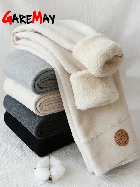 Mulheres inverno leggings térmica veludo algodão emagrecimento collants com calça de lã preto estiramento cinza grosso quente leggings para mulher 240202