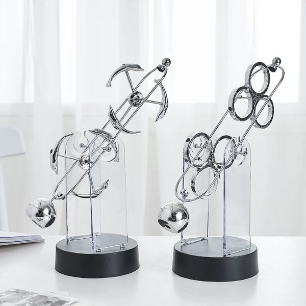 Fizik Bilim Ton Pendulum Nordic Ev Dekorasyon Aksesuarları Modern Metal Maglev Denge Topları Ofis Masası Dekor Hediyeler 240124