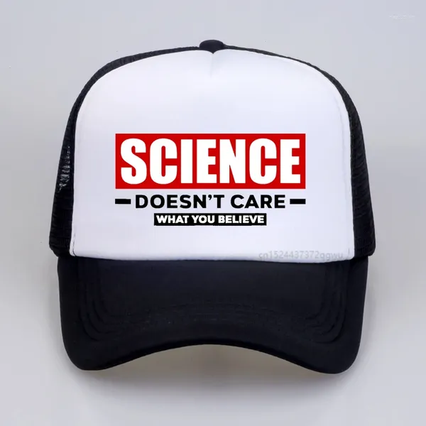 Ball Caps Science Doesn't Care What You Believe Funny Hip Hop Hat Cotton Men Baseball Cap Leisure Summer Male Trucker Gorras