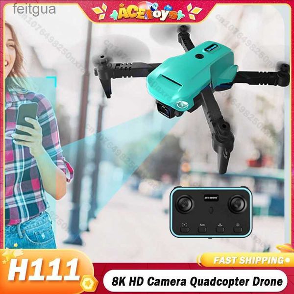 Drohnen JJRC H111 RC Drone 8K HD Kamera Eders Wifi Fpv Flugzeug Quadcopter Stabilisator Hubschrauber Flugzeuge Kinder Kind Geschenk spielzeug YQ240213