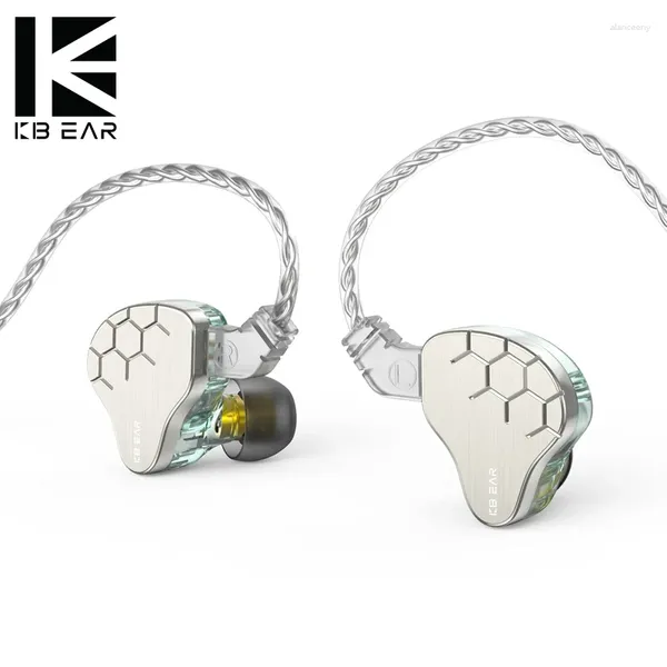 Lark Hybrid 1DD 1BA Driver KS1 Auricolare HiFI Auricolare 4N Cavo placcato argento Cuffie Musica In Ear Monitor Auricolari cablati