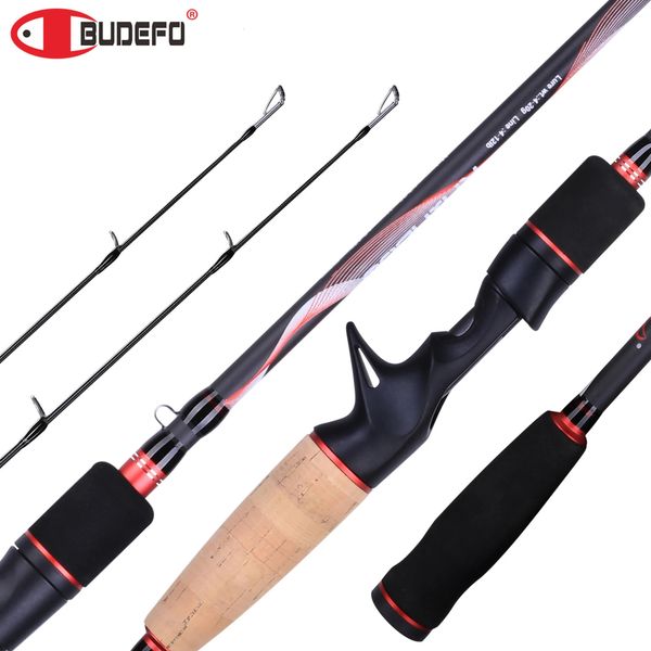 BUDEFO RAINBOW Spinning Casting Fishing Rod 1681982122824m 30TCarbon Travel Tow Tips Isca de arremesso 435g MLMMH 240119