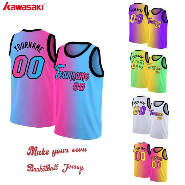 Camisa de basquete personalizada com pescoço redondo, camisa completa personalizada de sublimação, equipe de treinamento, camisas atléticas para maleladykids 240122