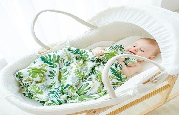 Musline Tree Baby coperta per neonati Muslin Swaddle Wraps Cotton Bamboo Boppete per bambini Coperte di mussola neonato 120x120 cm Carattere Kid C5895571