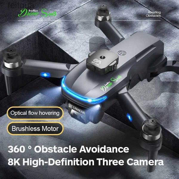 Droni S118 Drone professionale 8K HD flusso ottico Dron telecamera per evitare ostacoli GPS elicottero a quattro rotori RC Wifi FPV giocattolo YQ240213