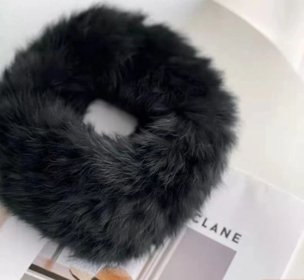 Mulheres Chapéus Real Rabbit Fur Headband Chapéu Mulheres Outono e Inverno Quente Dia Headwear Hoop Cap Hair Band JZ056 240122