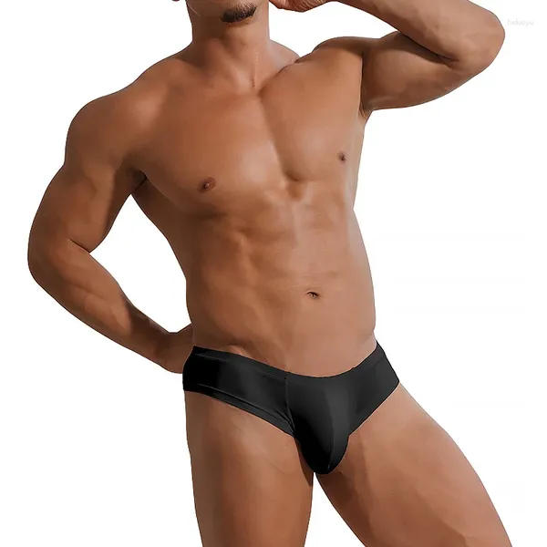 Underpants verão homens roupa interior briefs sexy vermelho modal sólido baixo aumento de alta qualidade confortável respirável e elegante