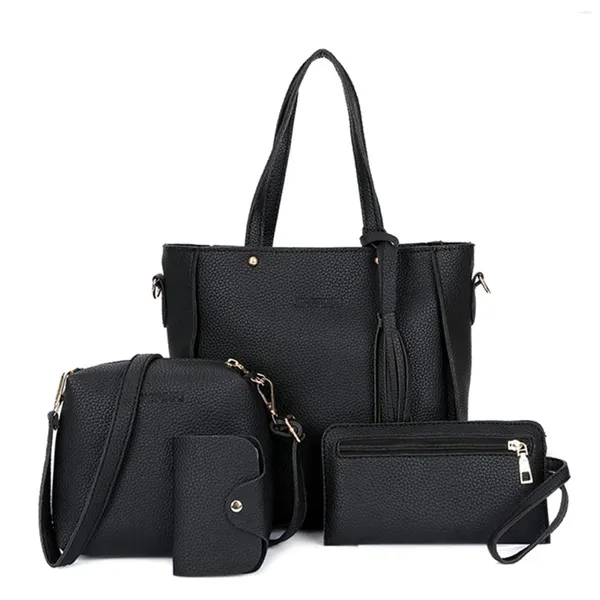 Abendtaschen 4 Stück Damen Elegante Tote Heavy Duty Mehrere Farben verfügbar Tasche für Brillen Telefone Kosmetik