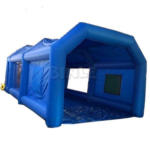 vendita all'ingrosso 8x4x3m blu gonfiabile vernice spray cabina di cottura gigante auto sala verniciatura tenda cabina in vendita