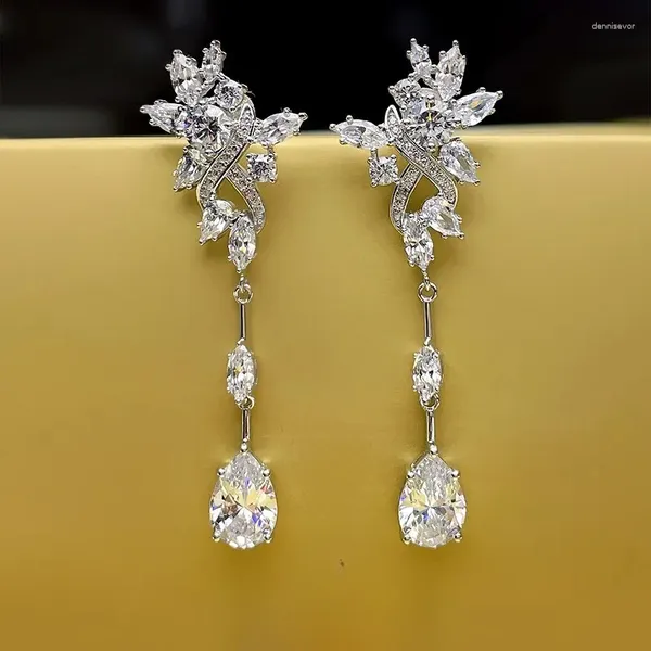 Brincos de parafuso prisioneiro high end personalizado importado carbono diamante 925 prata esterlina moda high-end jóias de casamento atacado