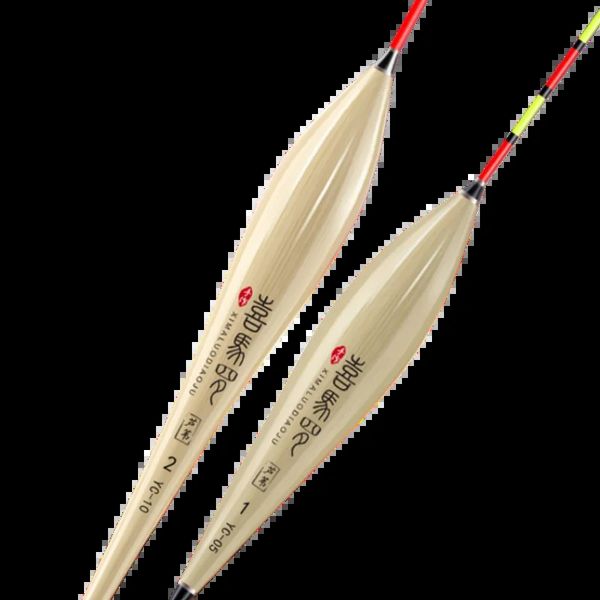 High End Handmade Reed Floats Set Engrossado Negrito Captura Crucian Carpa Pesca Flutuador Peixe Mordida Alarme Bóia Vertical Flutuador 240125