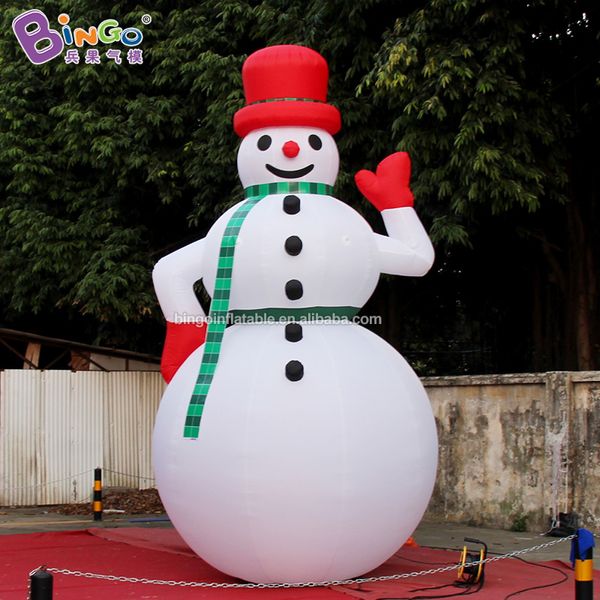 Inflazione di neve gonfiabile Inflazione in piedi da cartone animato Snow Ball Person per la decorazione di eventi per feste di Natale Sport