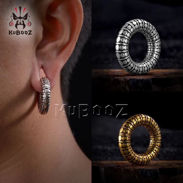 Kubooz clássico cobre retro padrão orelha peso ímã brincos medidores piercing corpo jóias expansor macas 5mm 2 pçs 240130