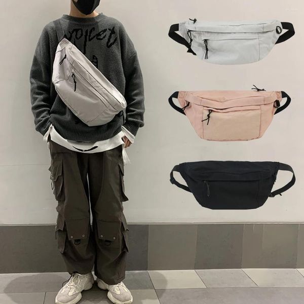 Sacos de cintura Grande capacidade saco de armazenamento lona fanny pack para homens mulheres grande blet peito banana packs bolsa