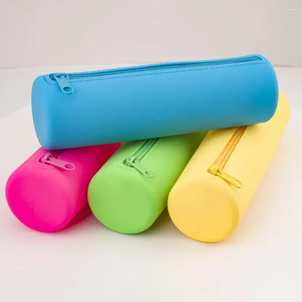 Sacos cosméticos Silicone Maquiagem Pincel Estojo de viagem Suporte à prova d'água para todos os pincéis Organizador de bolsa de lápis