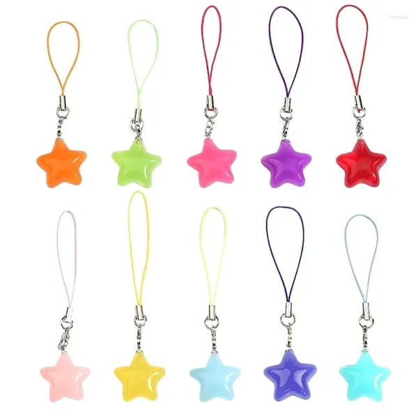 Chaveiros Estrela de cinco pontas Tags Lagosta Fecho Pingente para DIY Keychain Jóias Fazendo F19D