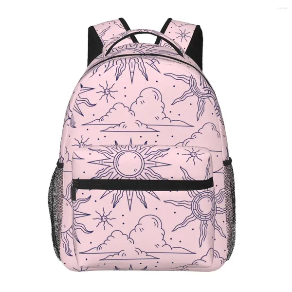 Рюкзак для мужчин и женщин Розовый Sun Cloud Школьный портфель для женщин и мужчин 2024 Модная сумка Студенческий книжный рюкзак