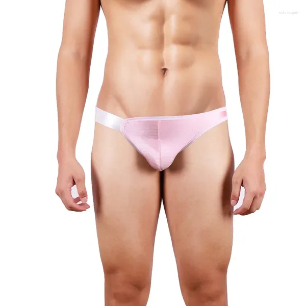 Külotlar erkek iç çamaşırı brifs seksi bikini tanga erkek g-string eşcinsel penis torbası jockstraps nefes alabilen moda adam