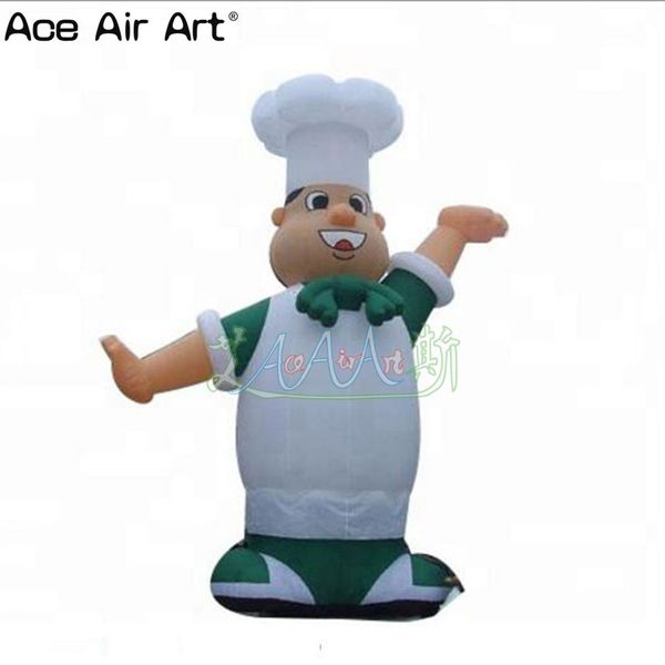 Großhandel gut verkaufende dekorative Chef-Modellfiguren im Freien, riesiger aufblasbarer Cartoon für Werbung