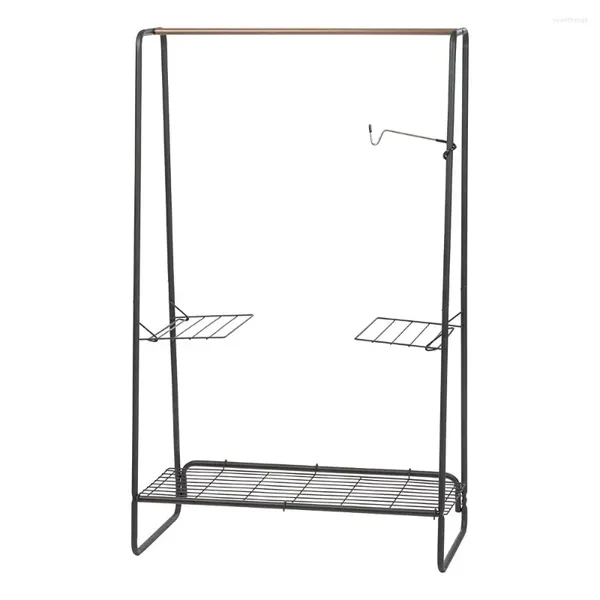 Cabides EUA grande metal vestuário e acessórios rack preto roupas organizador