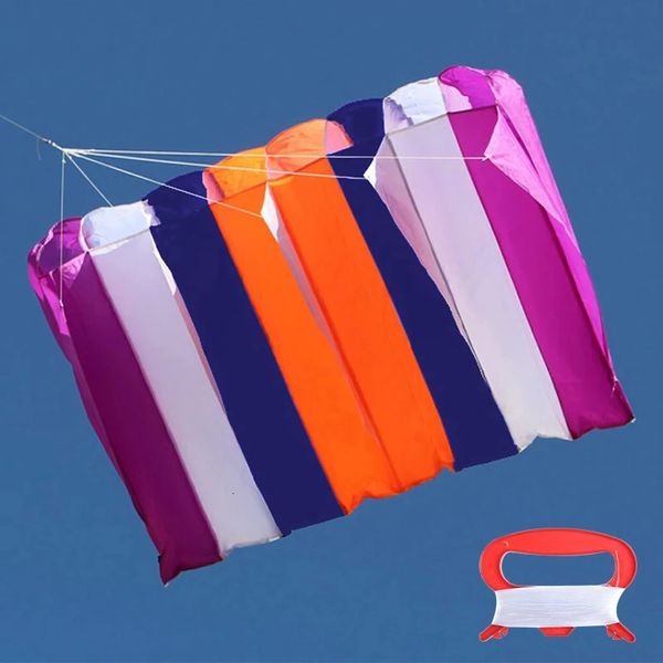 Grande inflável macio kite levantador linha lavanderia pingente dublê power kites adulto voando brinquedos surf praia esporte 240127
