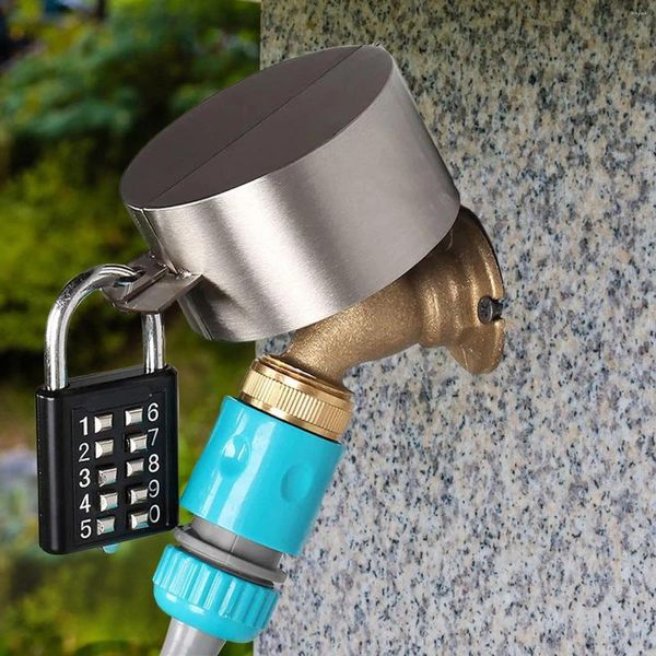 Küchenarmaturen Outdoor Wasserhahn Abdeckung Schlösser System Edelstahl Box Multifunktionale Tor Schloss Schutz Für Garten