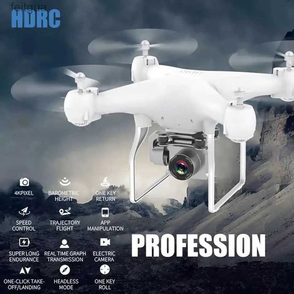 Drohnen HDRC H12 Drohne 4K ferngesteuerte elektronische Kamera gefaltet und platziert als hochauflösendes Quadrocopter-Geschenk YQ240213