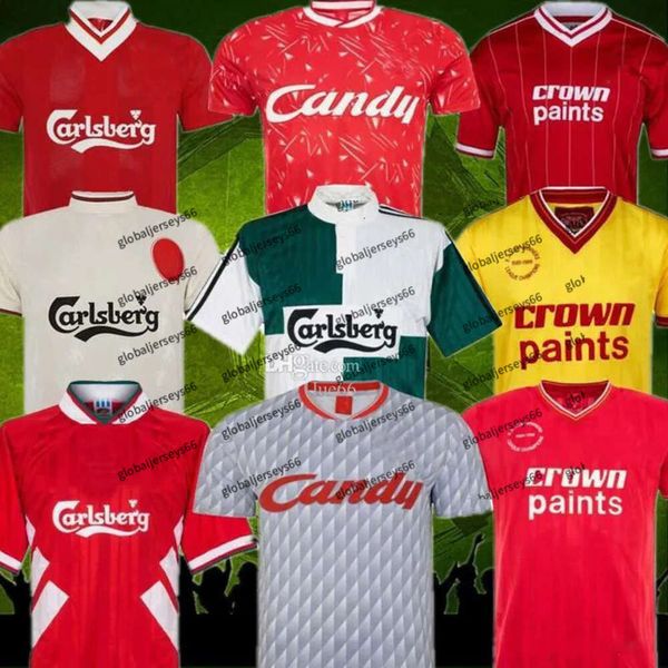 DALGLISH Retro Soccer Jerseys Gerrard 2005 Smicer Alonso 10 11 Camisa de futebol 93 95 96 97 98 FOWLER TORRES 82 89 91 Maillot 85 86 Kuyt Keane 06 07 08 09 SUAREZ