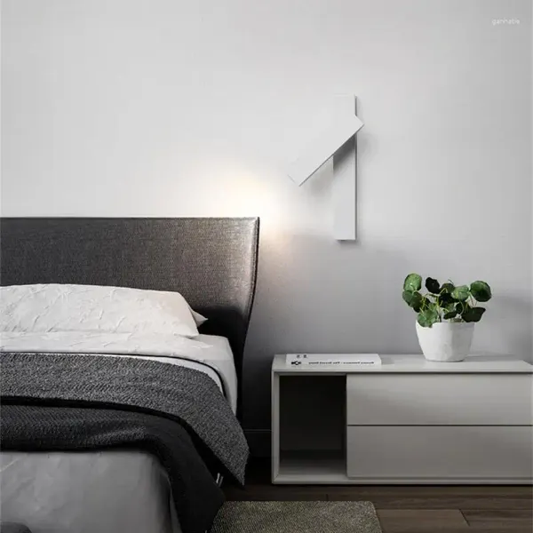 Lâmpada de parede ajustável quarto luz corredor ao lado da iluminação nordic luzes ponto dobrável armários modernos lustre teto simples