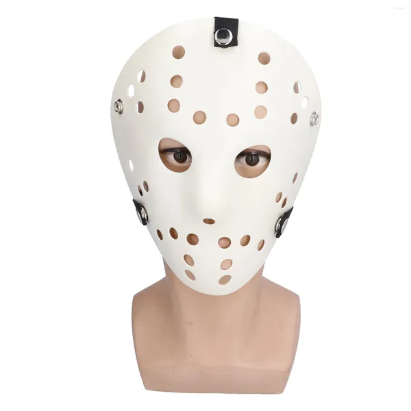 Aufbewahrungstaschen, weiße Hockey-Maske, atmungsaktiv, bequem, gruselig, Cosplay-Requisiten für Weihnachten, Erwachsene, Themenpartys, Kinder, Ostern