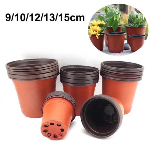 20pcs50pcs jardim plantador berçário planta crescer vasos copo flor pote de plástico ferramentas de jardinagem casa caixa de sementes crescer potes atacado 240122