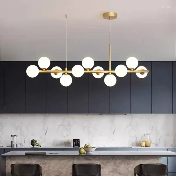 Pendelleuchten Nordic Esstische Lampe für Restaurant Wohnzimmer Mitteltisch Küche Kronleuchter Home Decor Lüster Beleuchtungskörper