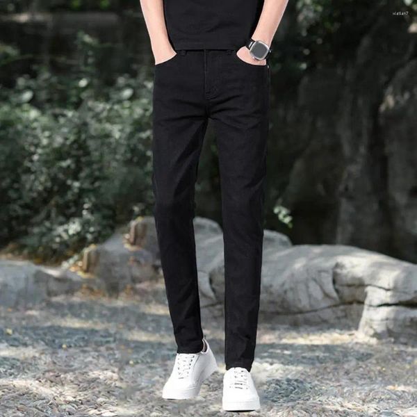 Pantaloni da uomo Pantaloni da uomo stile business vestibilità slim con tasche elastiche tessuto traspirante per un comodo utilizzo tutto il giorno rinforzato